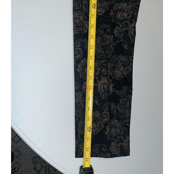 Lauren by Ralph Lauren women’s floral black jeans size 4 - Picture 5 of 7